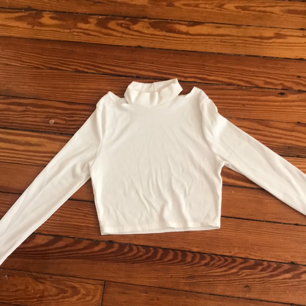 Cropped turtle neck
